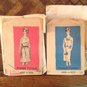 UNCUT AND COMPLETE Lot of 2 1960s Vintage Sewing Patterns